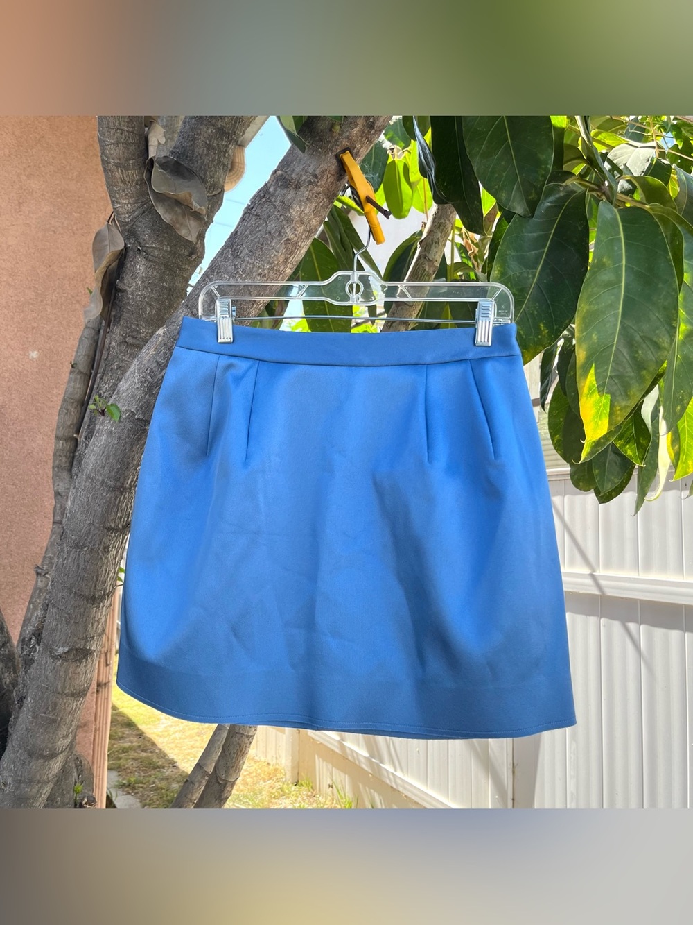 NWT COS Sculpted Blue Mini Skirt. - Picture 2 of 13